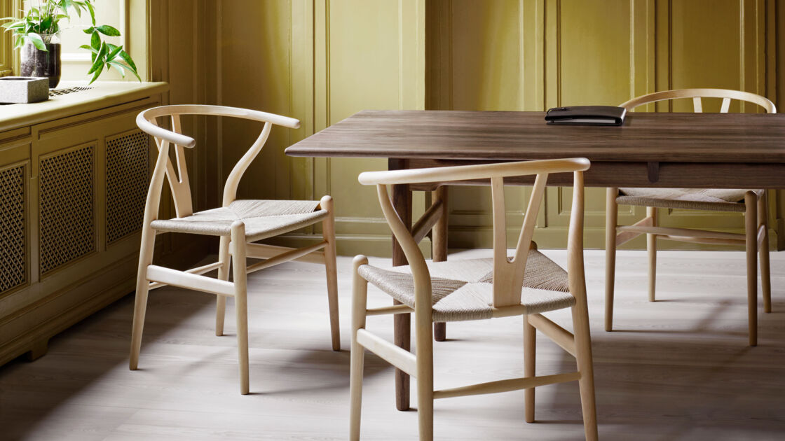 Stuhl-Designklassiker CH24 Wishbone Chair von Hans J. Wegner, Carl Hansen & Søn