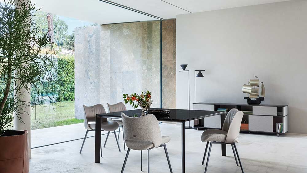 Tisch "Homey" mit Lounge-St&uuml;hlen &bdquo;Nice