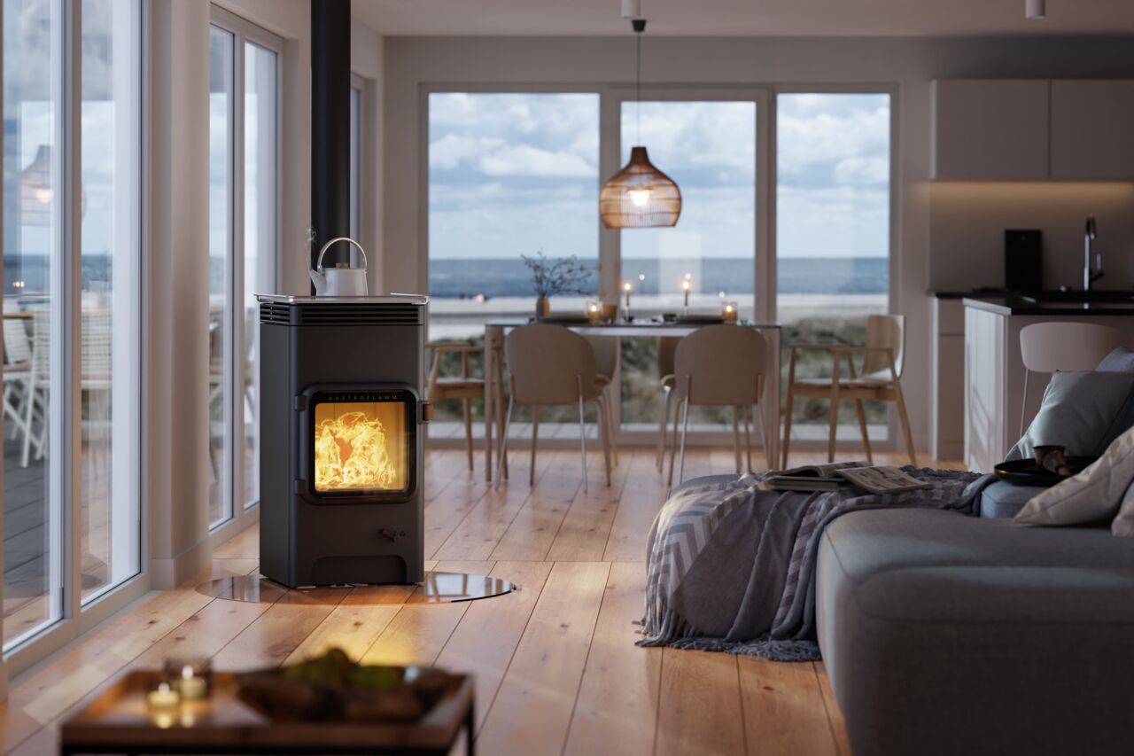 Kaminofen &bdquo;Luca Cook" von Austroflamm mit Kochfunktion