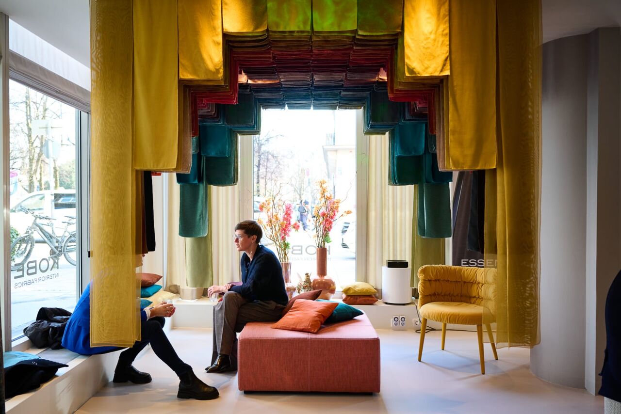 Stoff Fr&uuml;hling Showroom