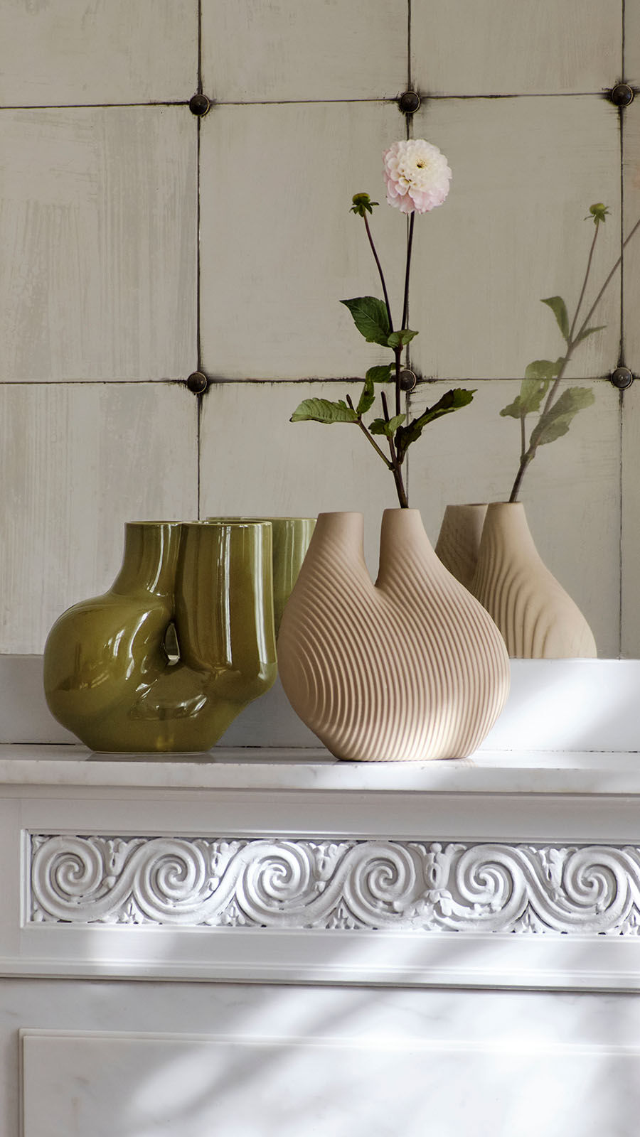 Designer Vasen von Wang & S&ouml;derstr&ouml;m f&uuml;r HAY, Chamber Vase und Chubby Vase 
