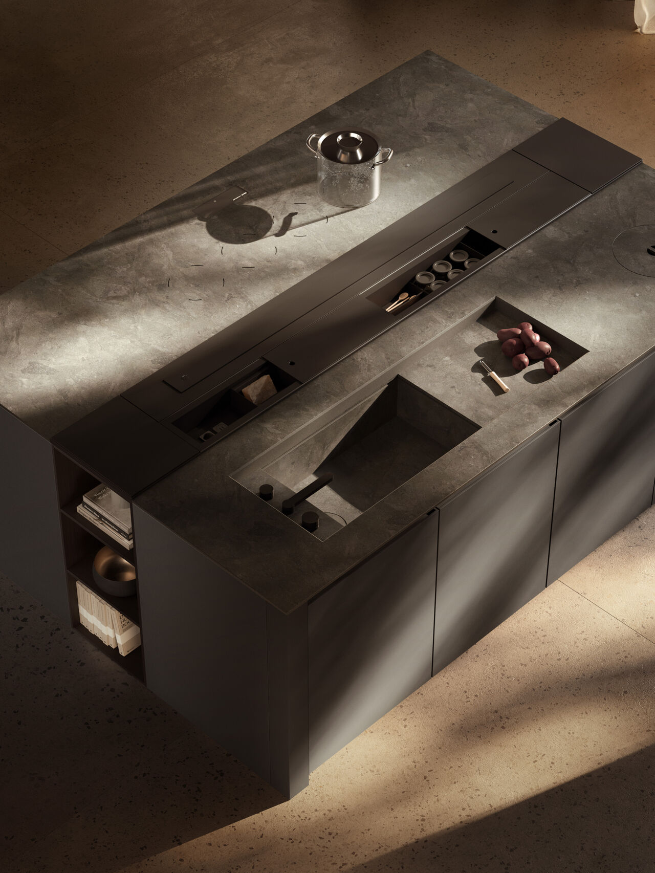 Moderne Inselk&uuml;chen von Boffi und Piero Lissoni