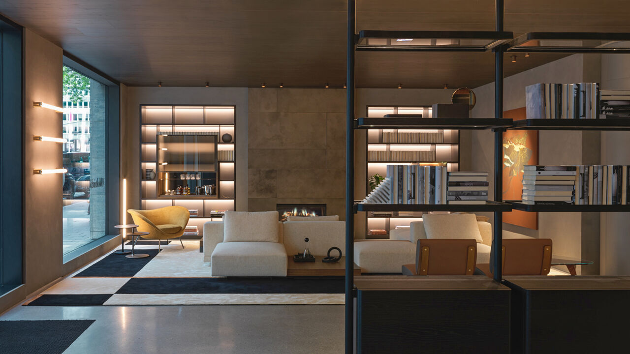 Molteni Flagshipstore in D&uuml;sseldorf: Wohnlandschaft