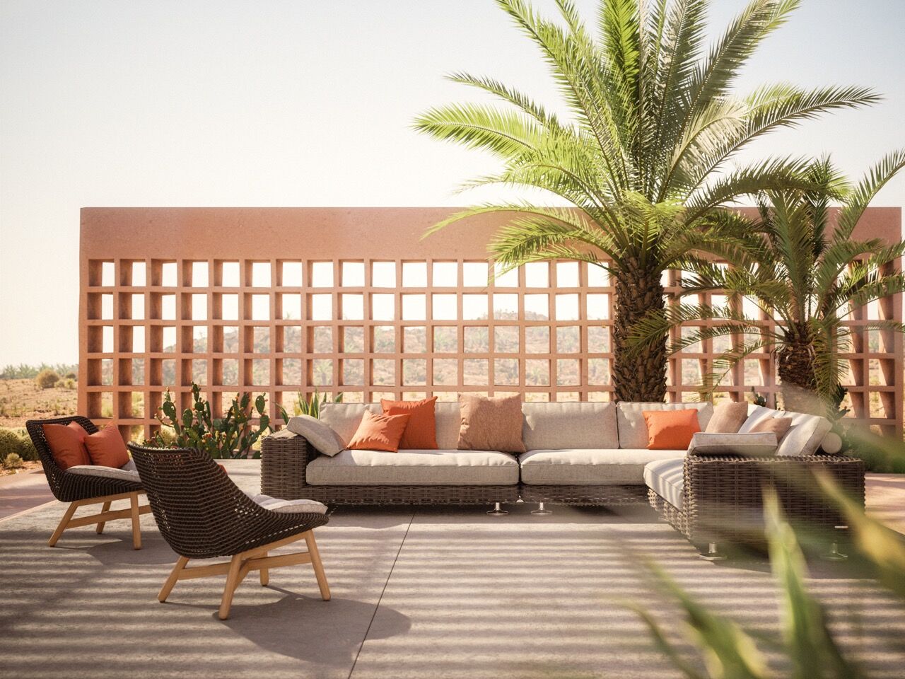 Outdoor-M&ouml;bel-Kollektion "MBRACE" von Sebastian Herkner f&uuml;r Dedon