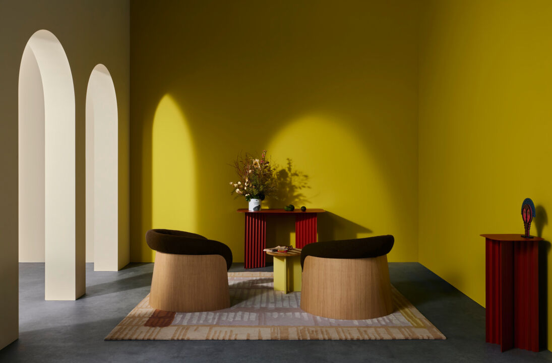 Interior in Farbton Fogo von Caparol Icons und Sebastian Herkner