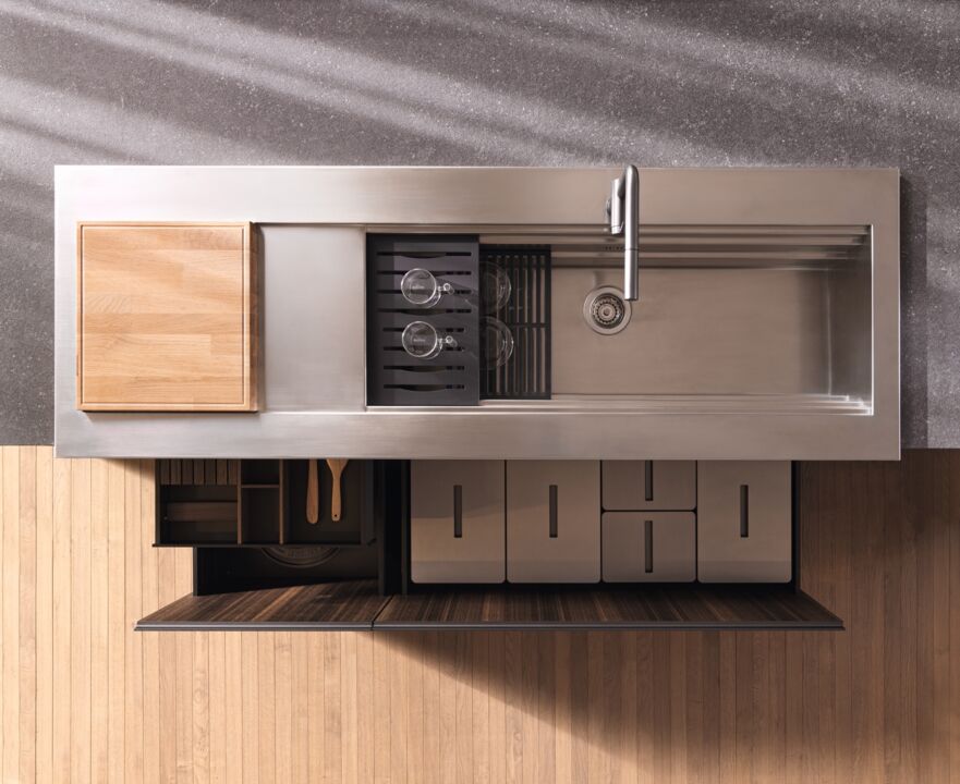 K&uuml;cheninsel Hi-Line 6 Framedoor von Molteni 